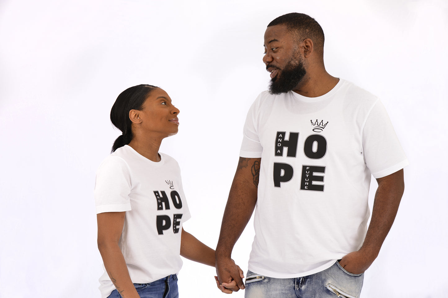 Premium Adult Unisex “Crowned In Hope” Tee - Hope and a Future LLC